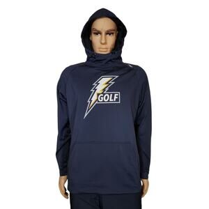 Unrl Hoodie Golf with Lightening Strike Size Medium Navy Blue EXCELLENT